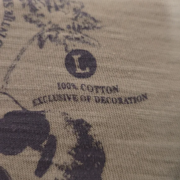 Jimmy Buffet Light Aqua Distressed Margaritaville  Polo Shirt Mens Large. - Picture 4 of 10